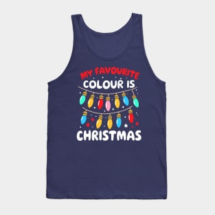 My Favourite Colour Is Christmas - Festive Lights Tank Top